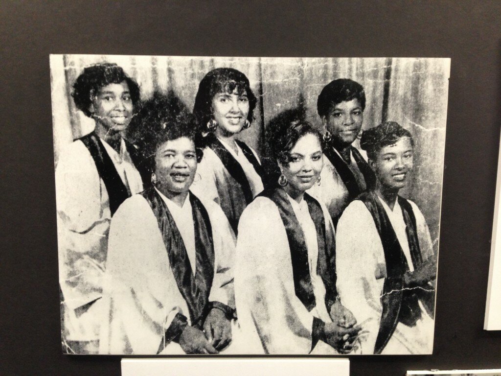 Austin's first girl group, the Chariettes circa 1952. Evelyn Franklin top middle. Dorothy Franklin bottom middle.