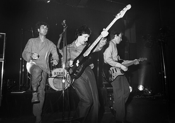 Gang of Four, shown here in NYC, played in Austin on the night Ronald Reagan was elected president.
