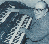 Les Strand played a Baldwin organ with Coleman Hawkins.